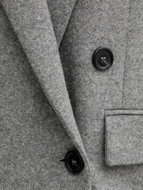 Pinko płaszcz z dodatkiem wełny