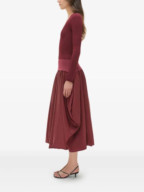 Simkhai Ailany ribbed cardigan - Red