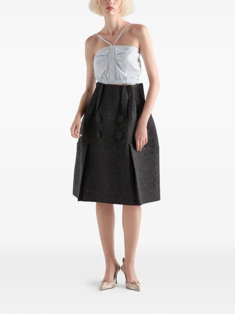 Prada cotton crop top - Blue - zdjęcie produktu nr 2