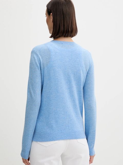 United Colors of Benetton kardigan wełniany kolor niebieski lekki