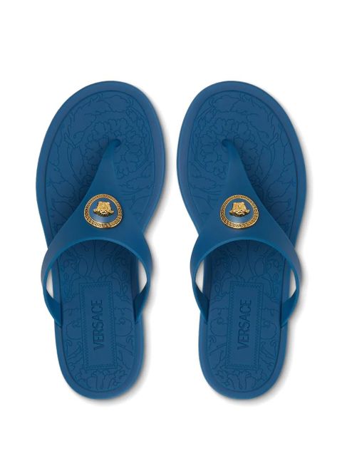 Versace Medusa-logo flip-flops - Blue