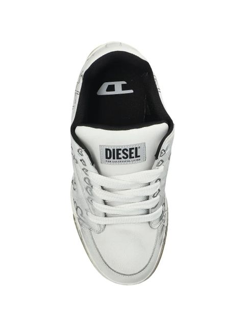 Diesel S-D-Ollie graffiti low-tops sneakers - White