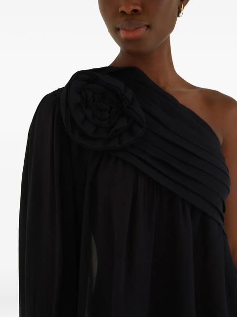 FARM Rio one-shoulder top - Black