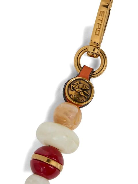 ETRO logo-detail bag charm - Gold