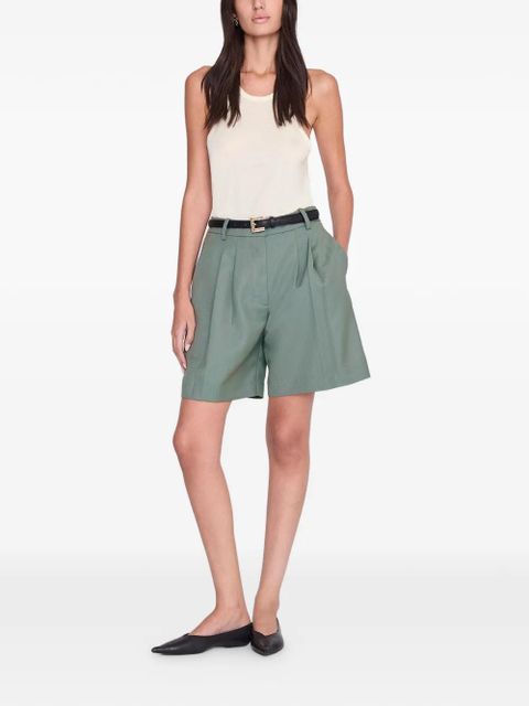 ANINE BING Brice tailored shorts - Green