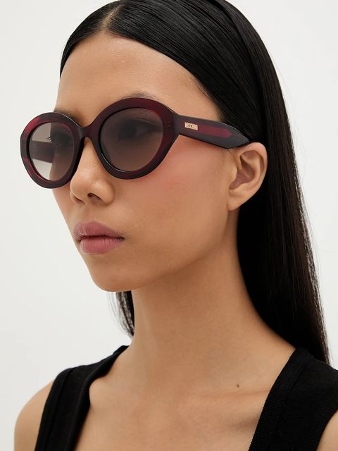 Moschino okulary przeciwsłoneczne damskie kolor bordowy MOS200/S - zdjęcie produktu nr 1