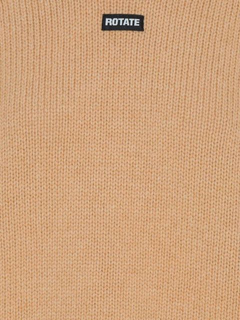 ROTATE BIRGER CHRISTENSEN round-neck long-sleeve sweater - Brown