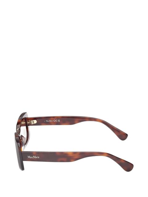 Max Mara Eyewear rectangle-frame sunglasses - Brown