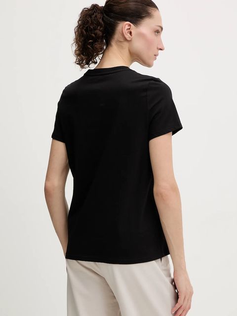 Dkny t-shirt bawełniany damski kolor czarny DP6T1557