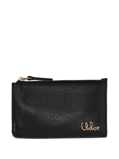 Chloé zip logo wallet - Black - zdjęcie produktu nr 1