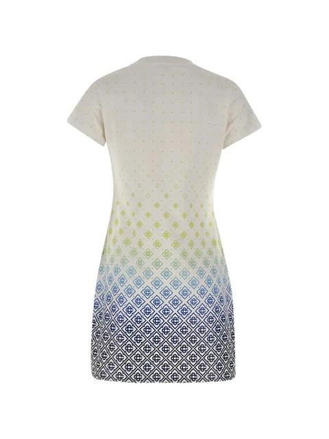 Casablanca AOP Monogram crew neck T-shirt dress - White - zdjęcie produktu nr 2