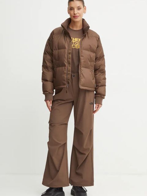 The North Face t-shirt bawełniany Tee -Seasonal Logo Pack kolor brązowy NF0A89CT1OI1