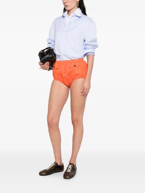 Prada button flap pocket shorts - Orange - zdjęcie produktu nr 2
