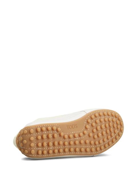 Tod's lace-up leather sneakers - Yellow