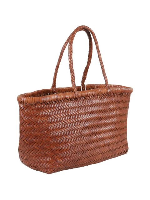 DRAGON DIFFUSION small Triple Jump woven-design tote bag - Brown - zdjęcie produktu nr 2