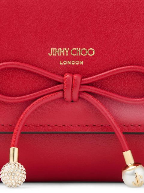 Jimmy Choo Marinda bow-detail wallet - Red