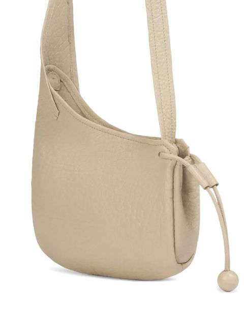 Marni leather drawcord crossbody bag - Neutrals