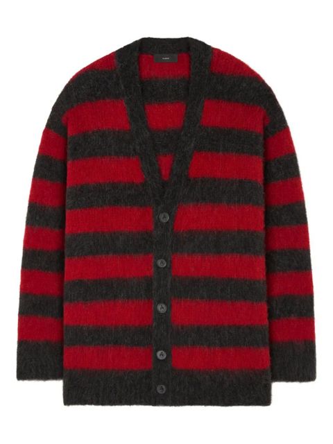 Alanui Grunge Stripes striped cardigan - Red - zdjęcie produktu nr 1