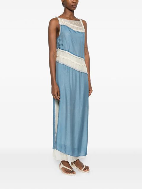 SIR. Aurelia ruffled maxi dress - Blue