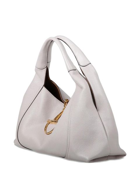 Gucci maxi Softbit horsebit shoulder bag - Grey