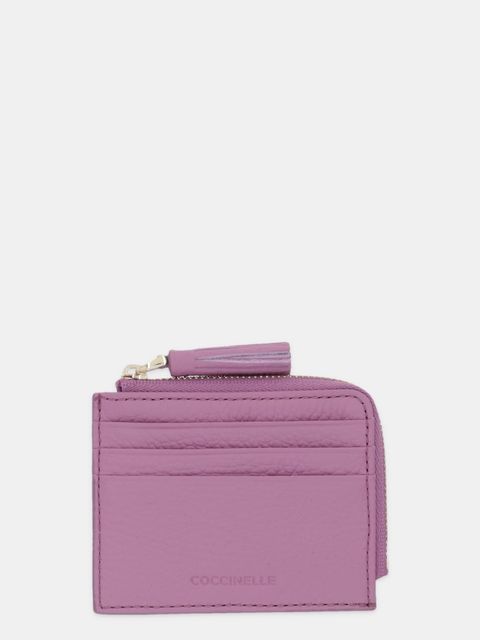 Coccinelle portfel skórzany damski kolor fioletowy E2 MU0 12 89 01 - zdjęcie produktu nr 1