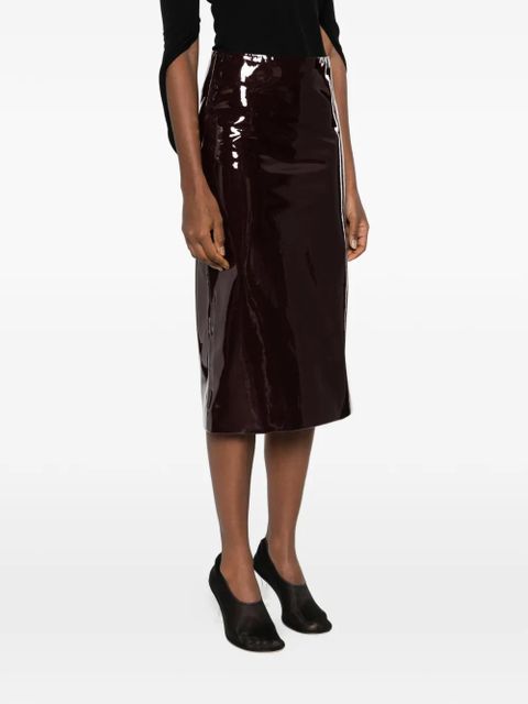 The Frankie Shop Samantha zip fastening skirt - Red