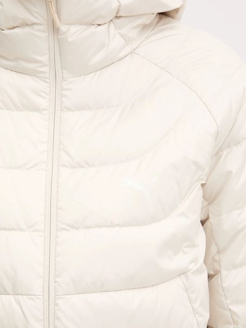 Puma kurtka puchowa kolor beżowy przejściowa 685234