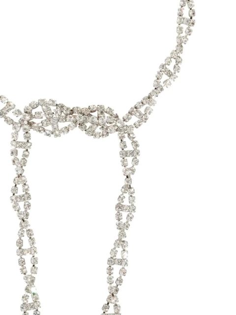 Balenciaga rhinestone-embellished necklace - Silver - zdjęcie produktu nr 2