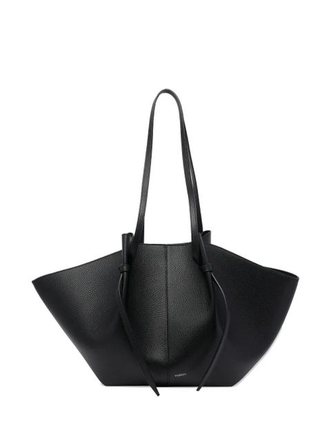 Yuzefi large Mochi pebble-grain shoulder bag - Black