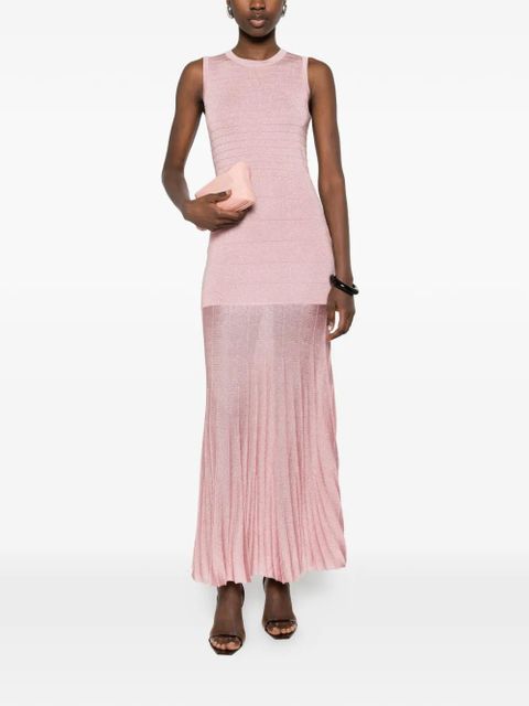 TWINSET pleated cut-out maxi dress - Pink - zdjęcie produktu nr 2