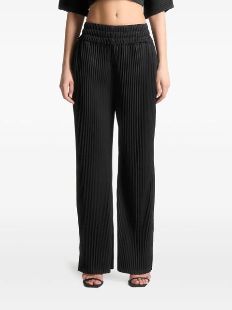 Manière De Voir pleated elasticated trousers - Black