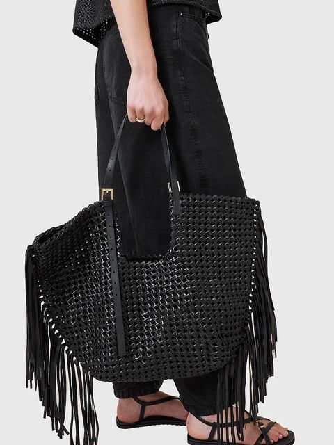 AllSaints torebka skórzana ARA kolor czarny W378XC