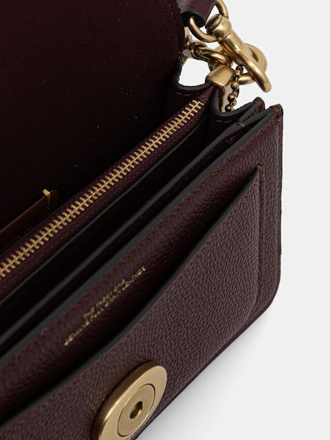 Coach torebka skórzana Tabby kolor bordowy CY201