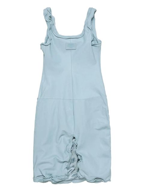 Acne Studios ruffled leather dress - Blue - zdjęcie produktu nr 1