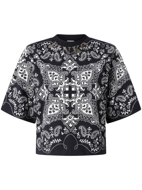 PINKO paisley print T-shirt - Black - zdjęcie produktu nr 1