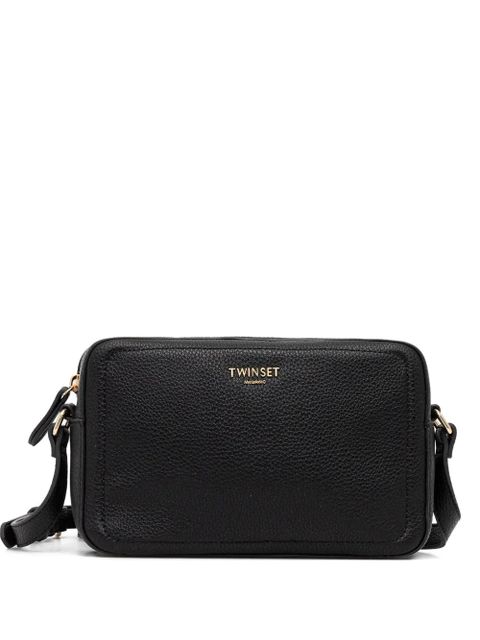 TWINSET logo-lettering cross body bag - Black - zdjęcie produktu nr 1
