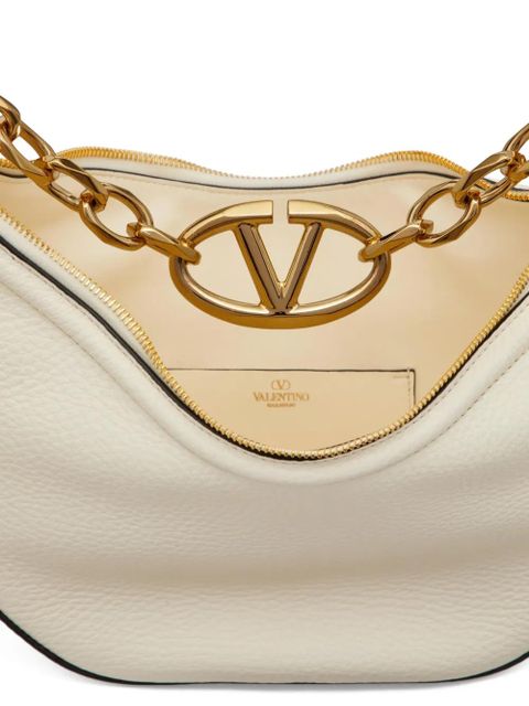 Valentino Garavani small VLogo Moon shoulder bag - Neutrals