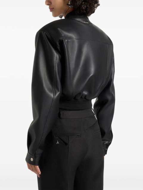 Manière De Voir Zina pocket bomber jacket - Black