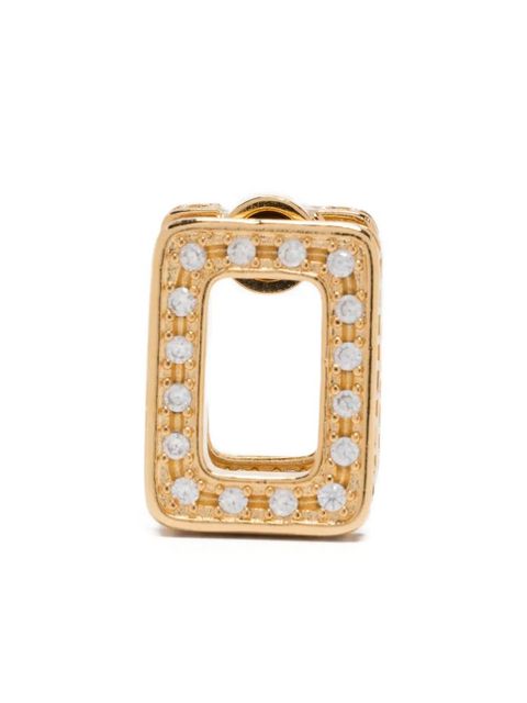 Marni square-frame diamond earring - Gold