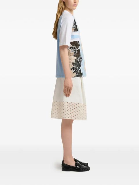 Marni broderie anglaise floral T-shirt - White - zdjęcie produktu nr 2