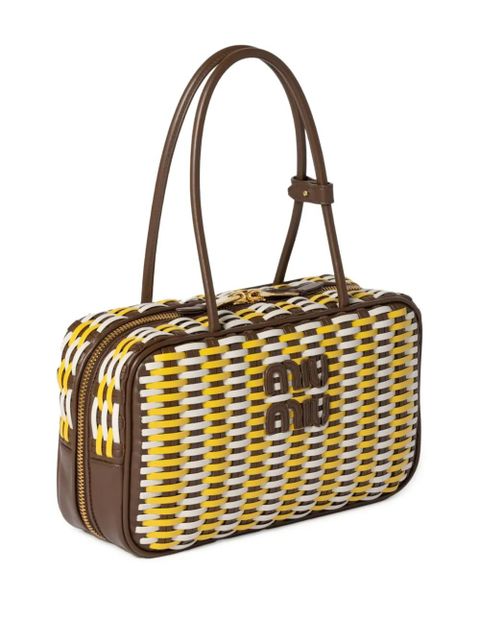 Miu Miu Beau leather tote bag - Brown