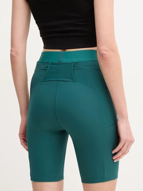 The North Face szorty sportowe Refina damskie kolor turkusowy gładkie high waist NF0A8EF76GI1