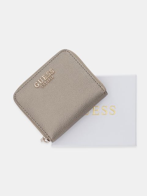 Guess portfel LAUREL damski kolor złoty SWBG74 59137