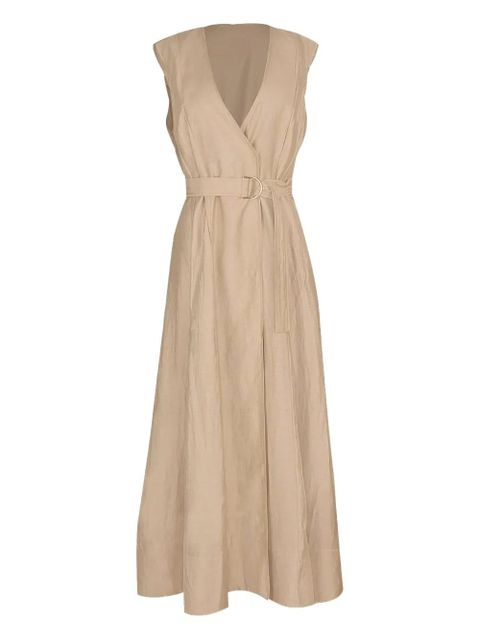 Acler Hepworth belted sleeveless maxi dress - Neutrals - zdjęcie produktu nr 1