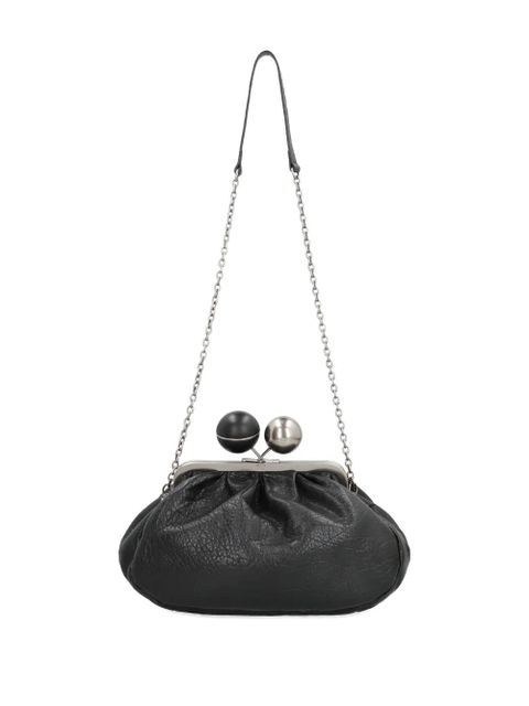 Weekend Max Mara ball-embellished frame clutch bag - Black