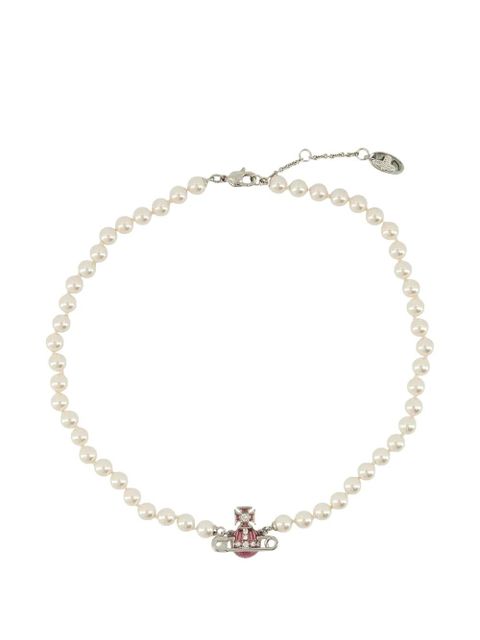 Vivienne Westwood Kitty pearl necklace - Silver - zdjęcie produktu nr 1