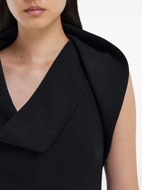 Ferragamo asymmetric mini dress - Black