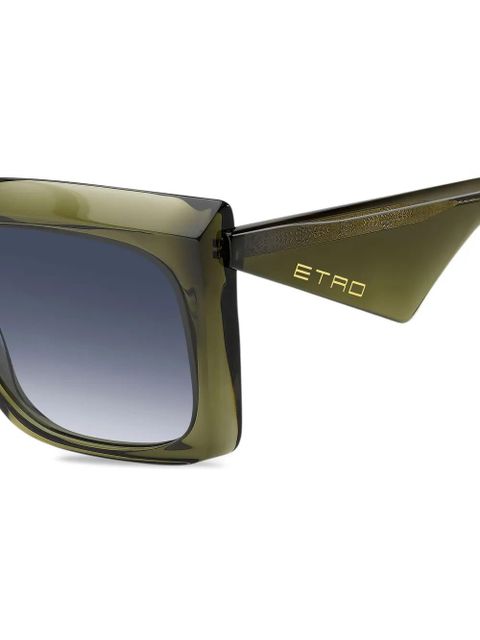 ETRO geometric-frame sunglasses - Green