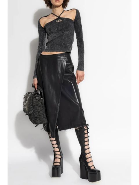 Diesel O-Kessy-Long-P1 midi skirt - Black - zdjęcie produktu nr 2