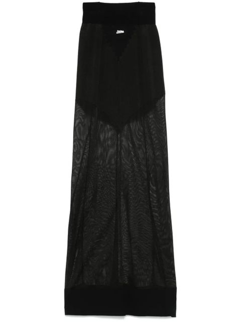 Jean Paul Gaultier knitted maxi skirt - Black - zdjęcie produktu nr 1
